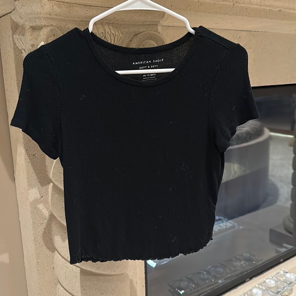 American Eagle size extra small black T-shirt